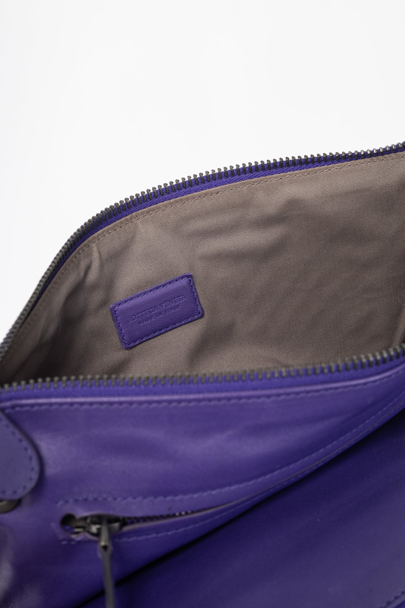 Bottega Veneta Purple Nappa Intrecciato Bifold Clutch