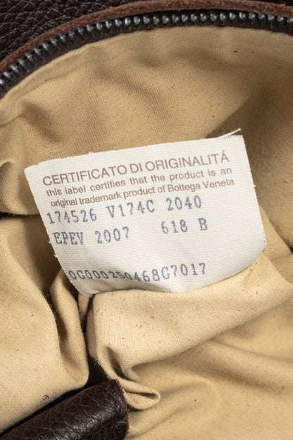 Bottega Veneta Brown Intrecciato Cervo Leather Hobo