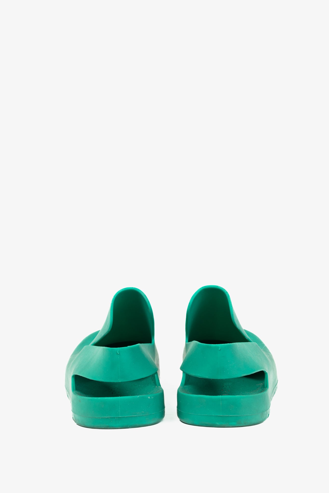 Bottega Veneta Puddle Turquoise Slingback Clog Sandals