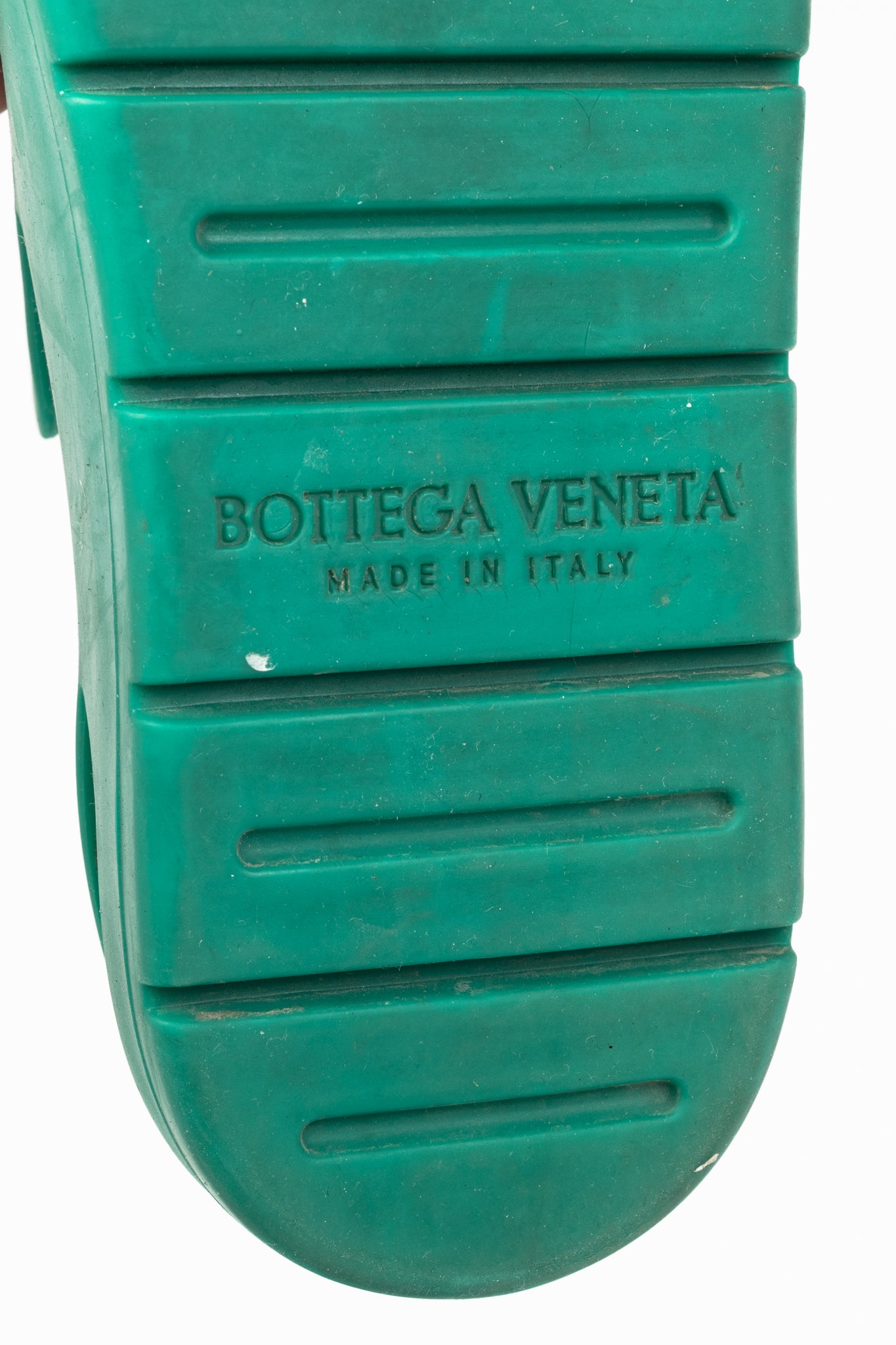 Bottega Veneta Puddle Turquoise Slingback Clog Sandals