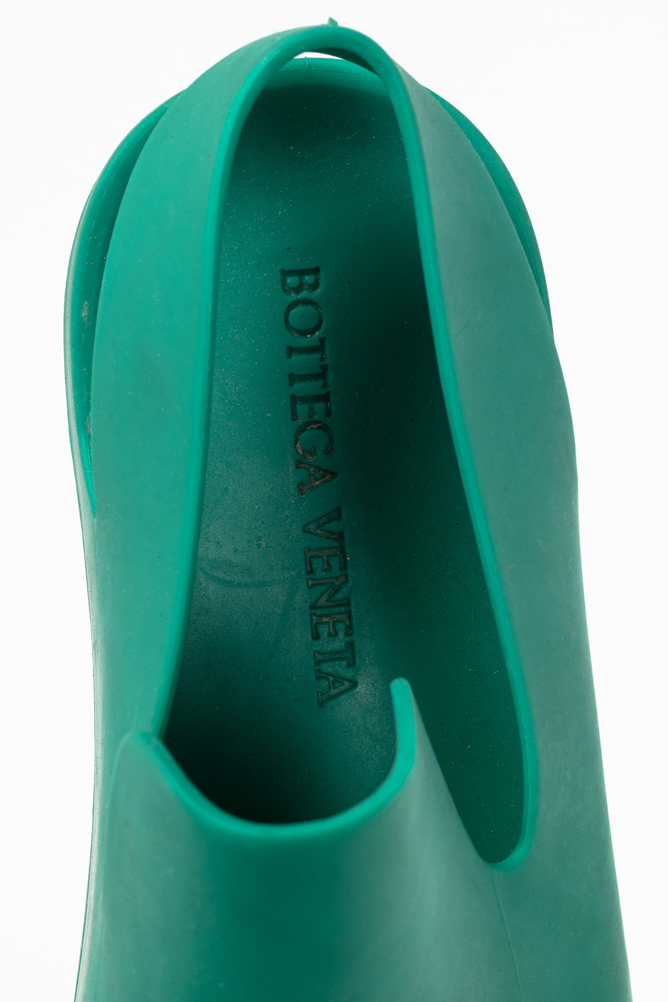 Bottega Veneta Puddle Turquoise Slingback Clog Sandals