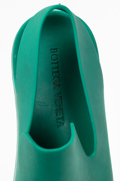 Bottega Veneta Puddle Turquoise Slingback Clog Sandals