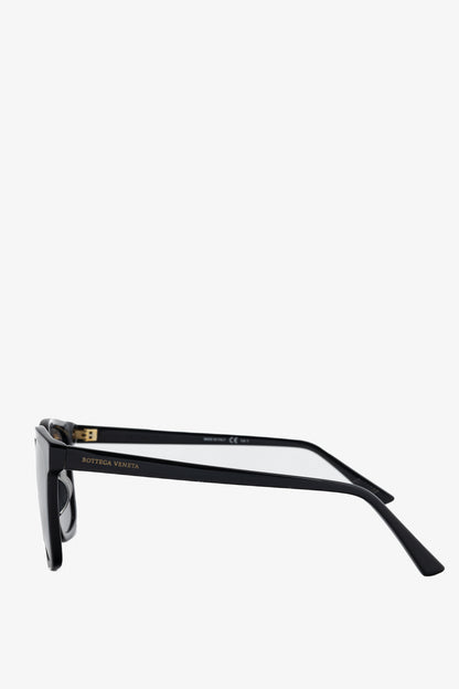 Bottega Veneta BV1021SK Black Square Acetate Sunglasses