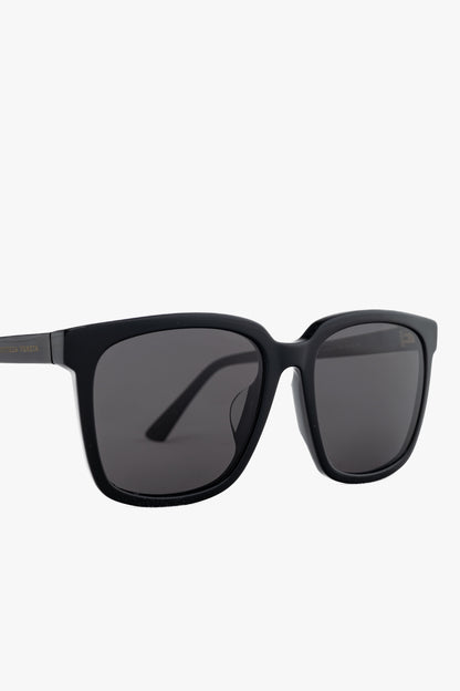 Bottega Veneta BV1021SK Black Square Acetate Sunglasses