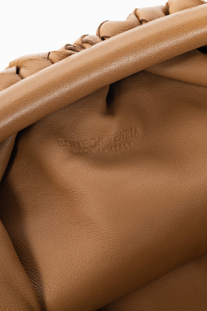 Bottega Veneta The Mini Pouch Carmel Nappa Intrecciato Crossbody