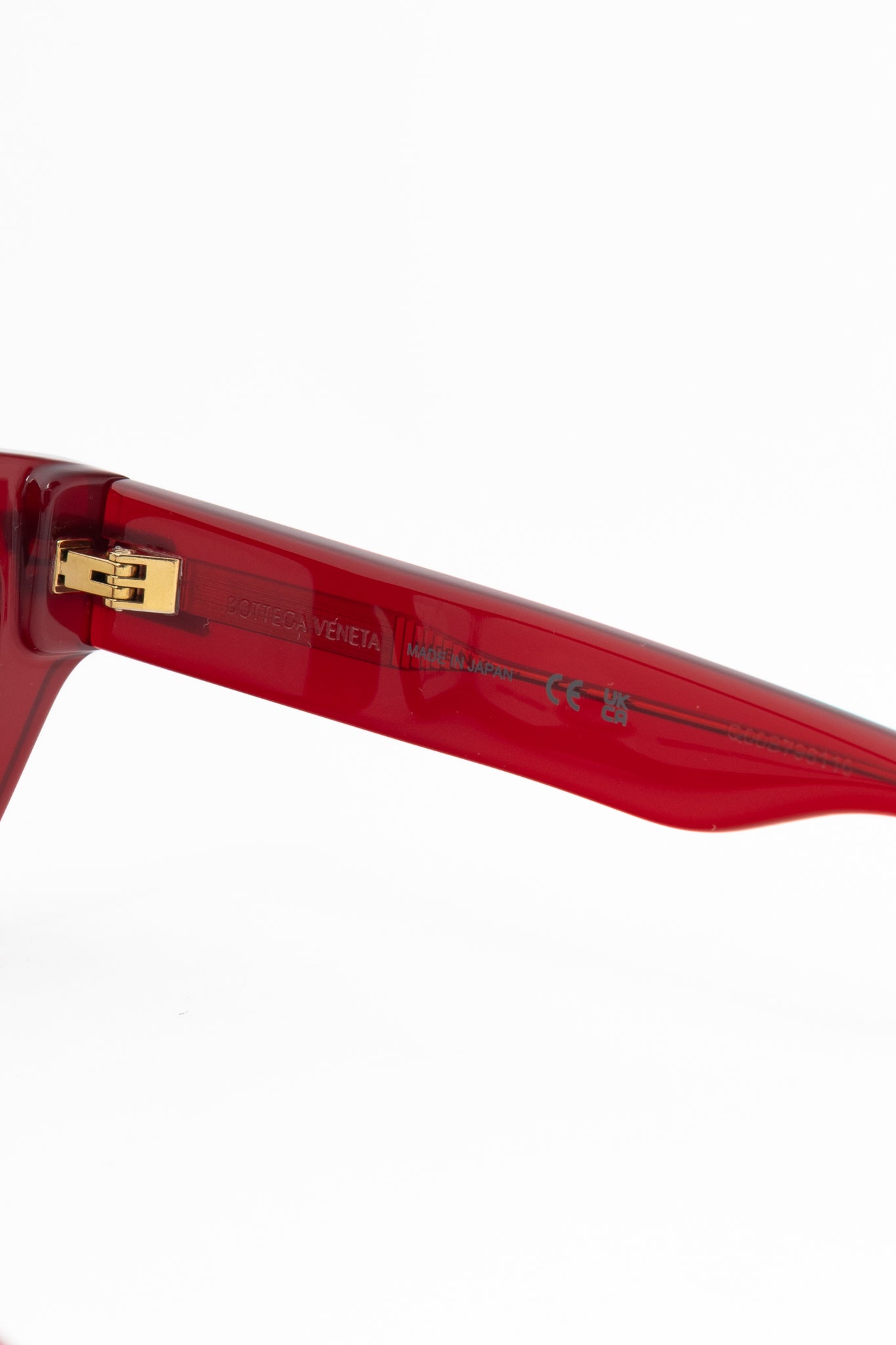 Bottega Veneta BV1190O Transparent Burgundy Rectangular Glasses