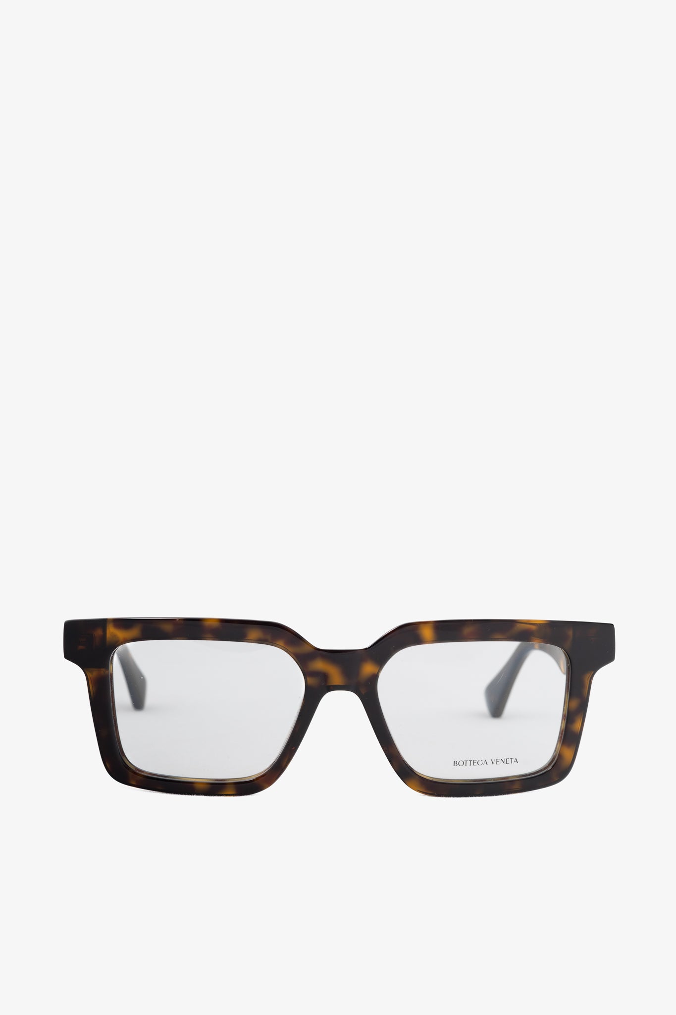 Bottega Veneta BV1216O Havana Tortoiseshell Square Glasses