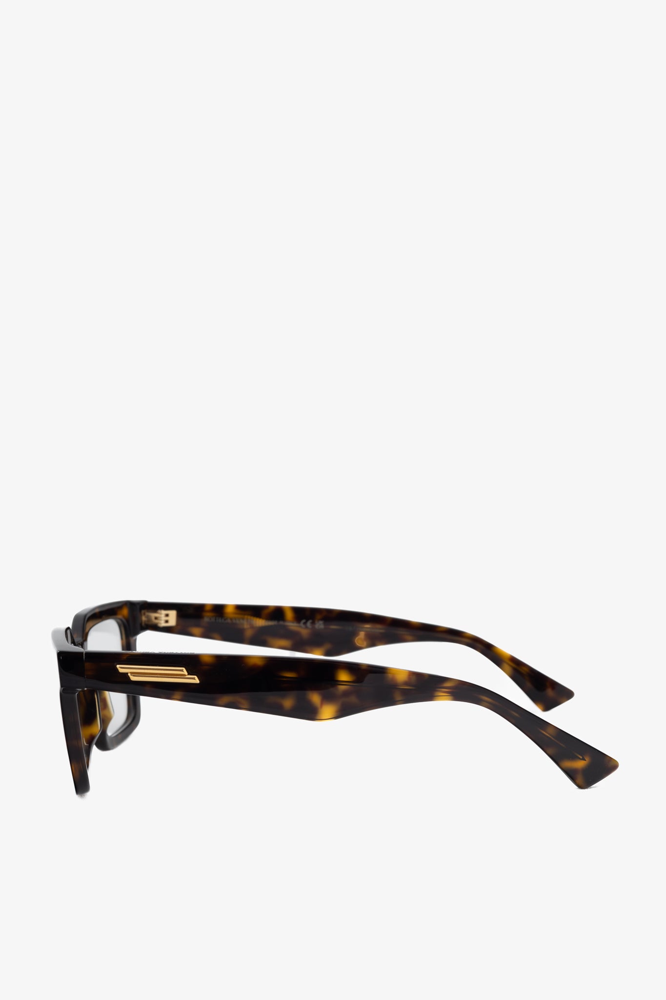 Bottega Veneta BV1216O Havana Tortoiseshell Square Glasses