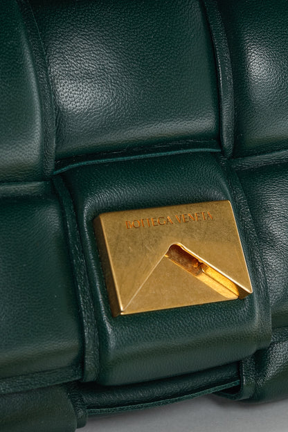 Bottega Veneta Chain Cassette Raintree Gold Padded Nappa Lambskin Bag