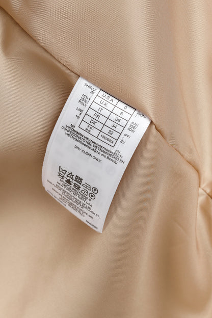 Brooks Brothers Tan Wool-Blend Belted Coat