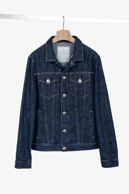 Brunello Cucinelli SS/22 Blue Cotton-Denim Jean Jacket