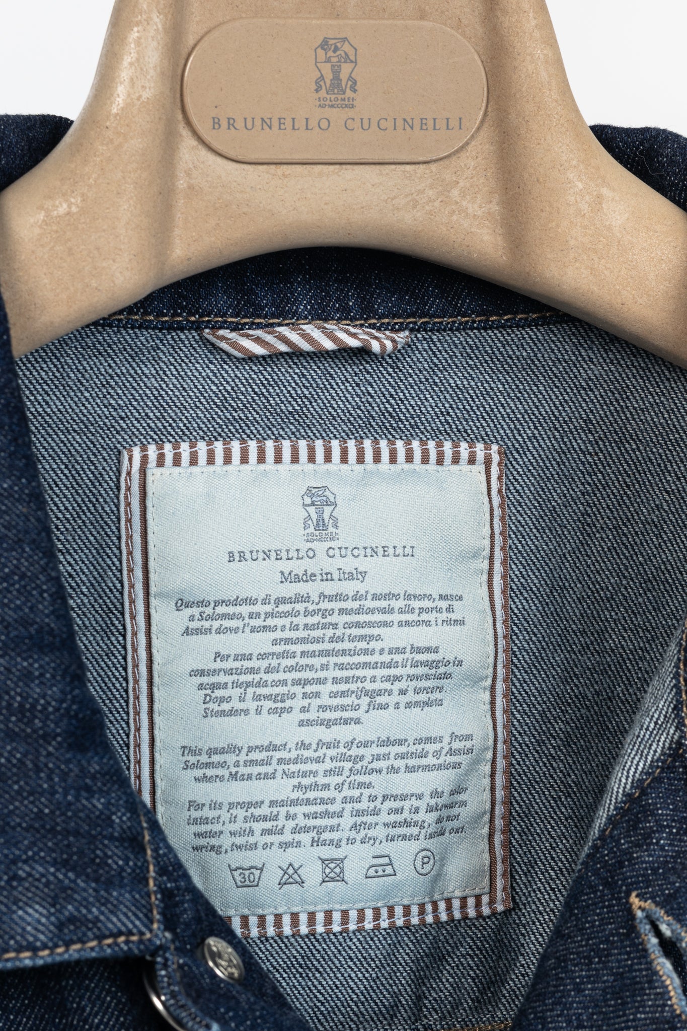 Brunello Cucinelli SS/22 Blue Cotton-Denim Jean Jacket