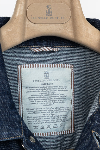 Brunello Cucinelli SS/22 Blue Cotton-Denim Jean Jacket