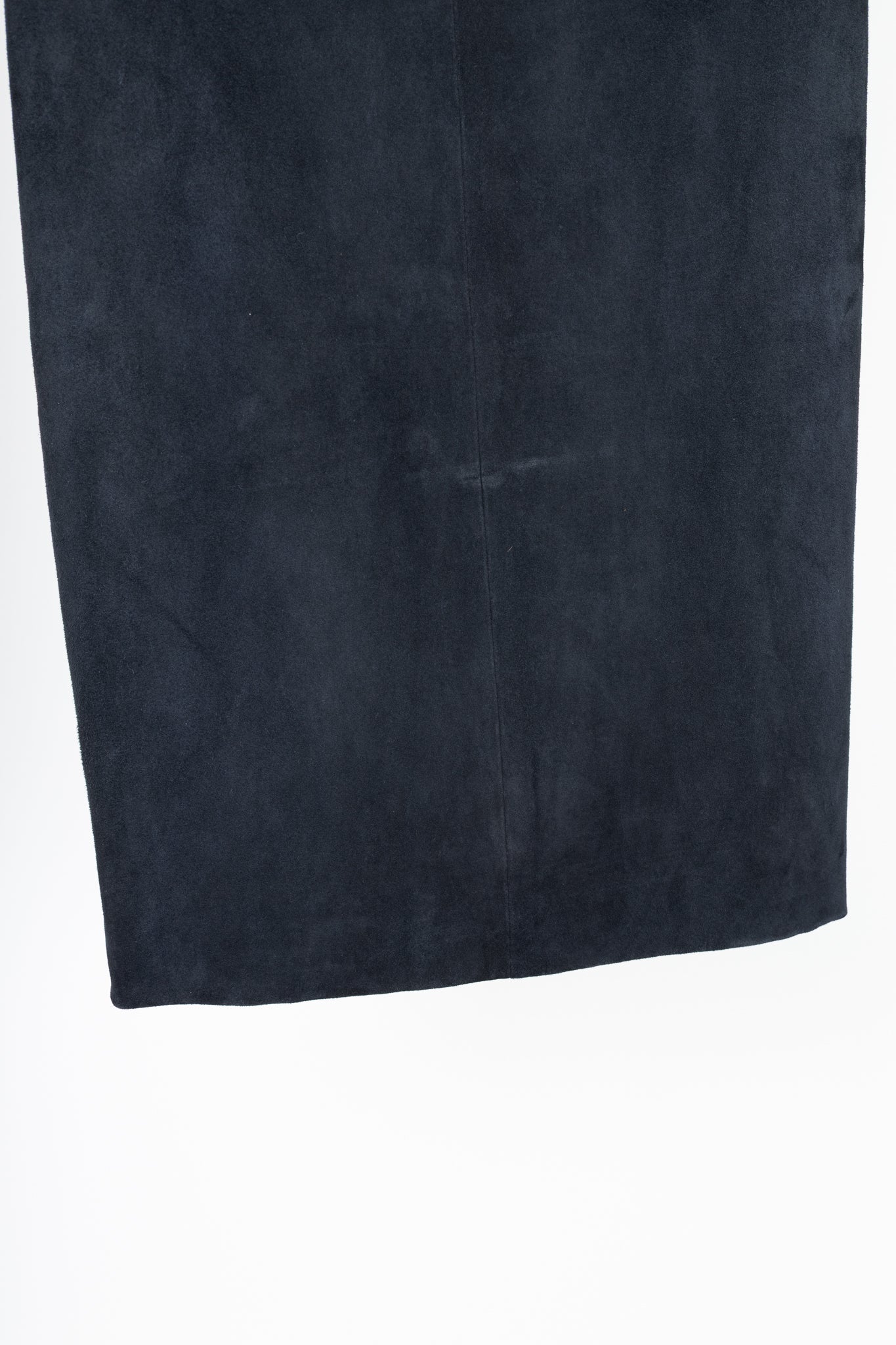 Brunello Cucinelli AW/16 Navy Suede Pencil Skirt