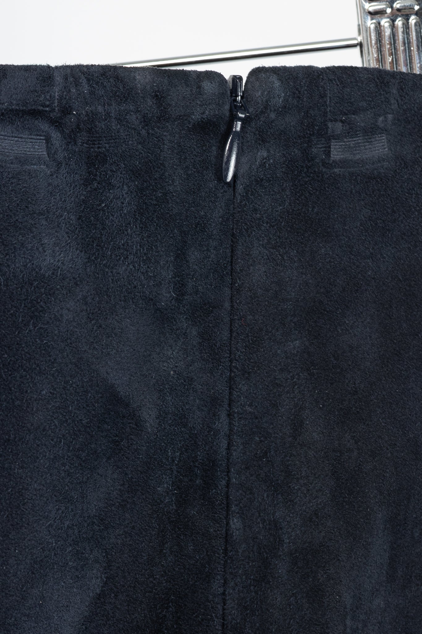 Brunello Cucinelli AW/16 Navy Suede Pencil Skirt