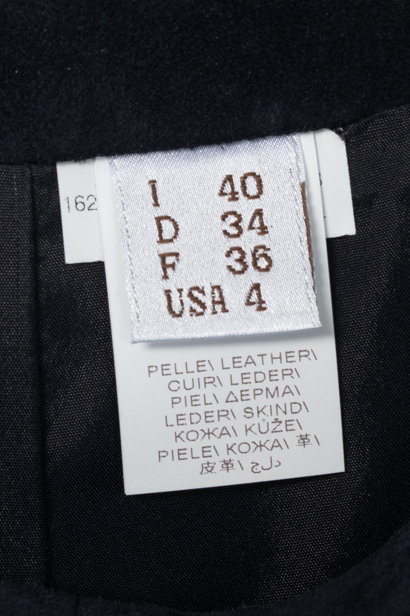 Brunello Cucinelli AW/16 Navy Suede Pencil Skirt