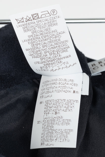 Brunello Cucinelli AW/16 Navy Suede Pencil Skirt