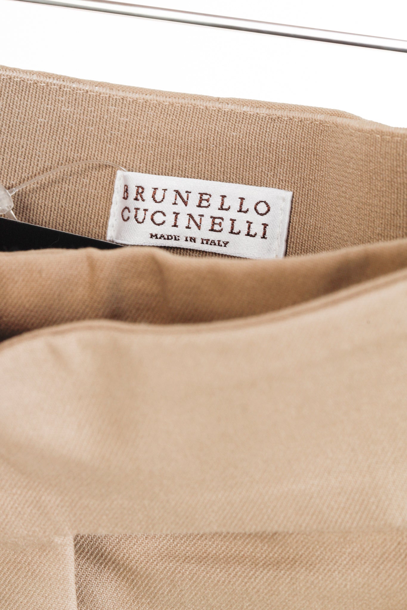 Brunello Cucinelli Monili Bead Khaki Pants