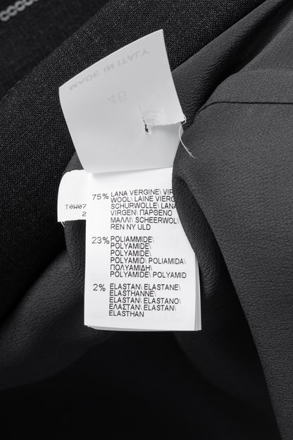 Brunello Cucinelli AW23 Anthracite Wool-Blend Sequin-Stripe Blazer