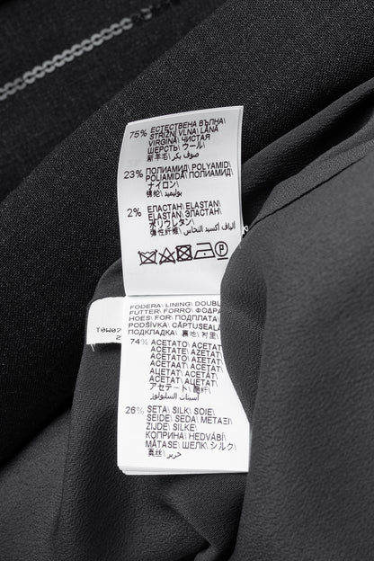 Brunello Cucinelli AW23 Anthracite Wool-Blend Sequin-Stripe Blazer