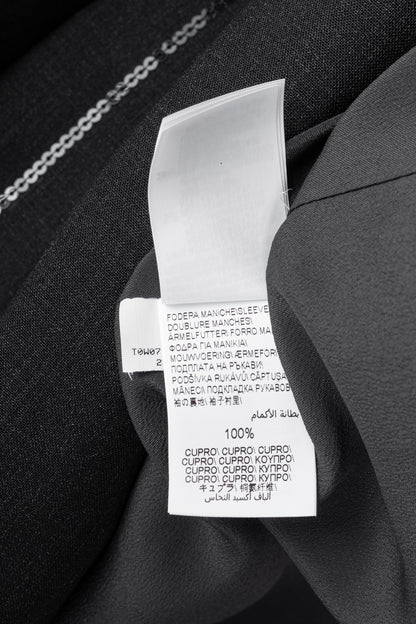Brunello Cucinelli AW23 Anthracite Wool-Blend Sequin-Stripe Blazer
