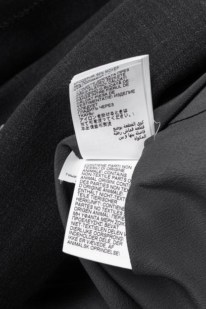 Brunello Cucinelli AW23 Anthracite Wool-Blend Sequin-Stripe Blazer
