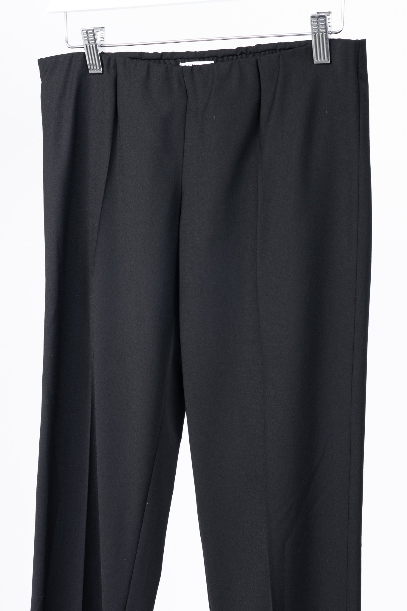 Brunello Cucinelli SS/15 Black Stretch-Wool Pull-On Trousers