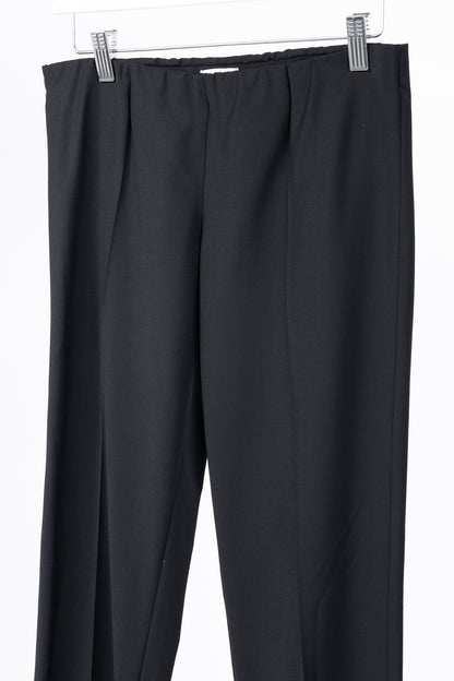 Brunello Cucinelli SS/15 Black Stretch-Wool Pull-On Trousers
