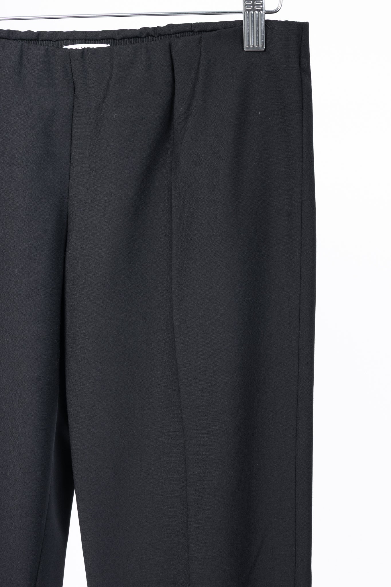 Brunello Cucinelli SS/15 Black Stretch-Wool Pull-On Trousers