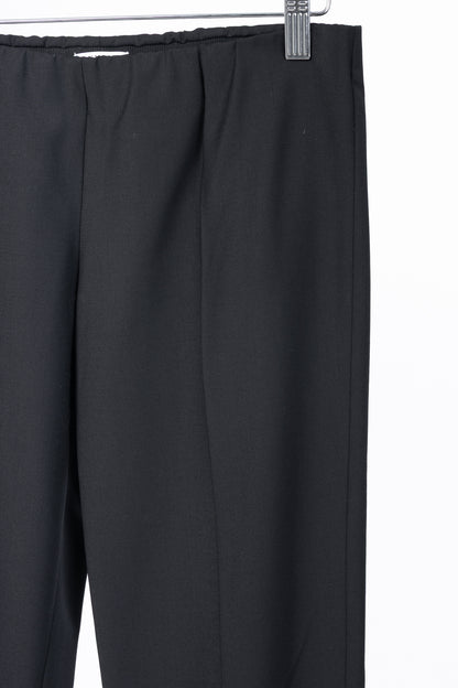 Brunello Cucinelli SS/15 Black Stretch-Wool Pull-On Trousers