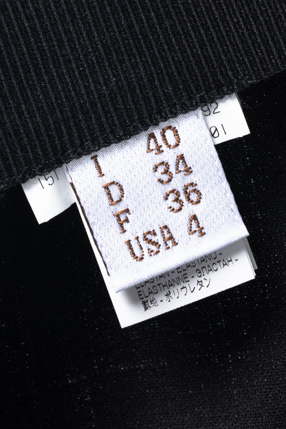 Brunello Cucinelli SS/15 Black Stretch-Wool Pull-On Trousers
