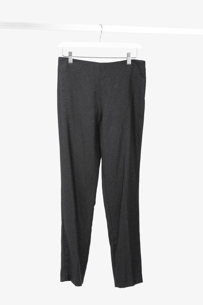 Brunello Cucinelli Black Metallic Wool-Blend Trousers