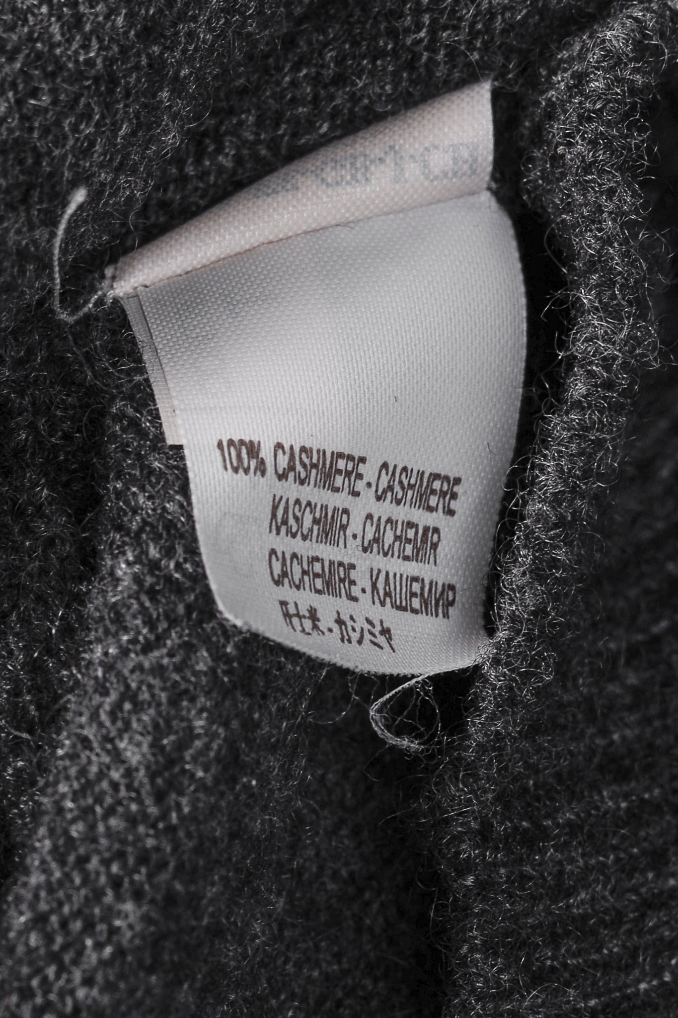 Brunello Cucinelli Grey Cashmere Buttoned V-Neck Cardigan