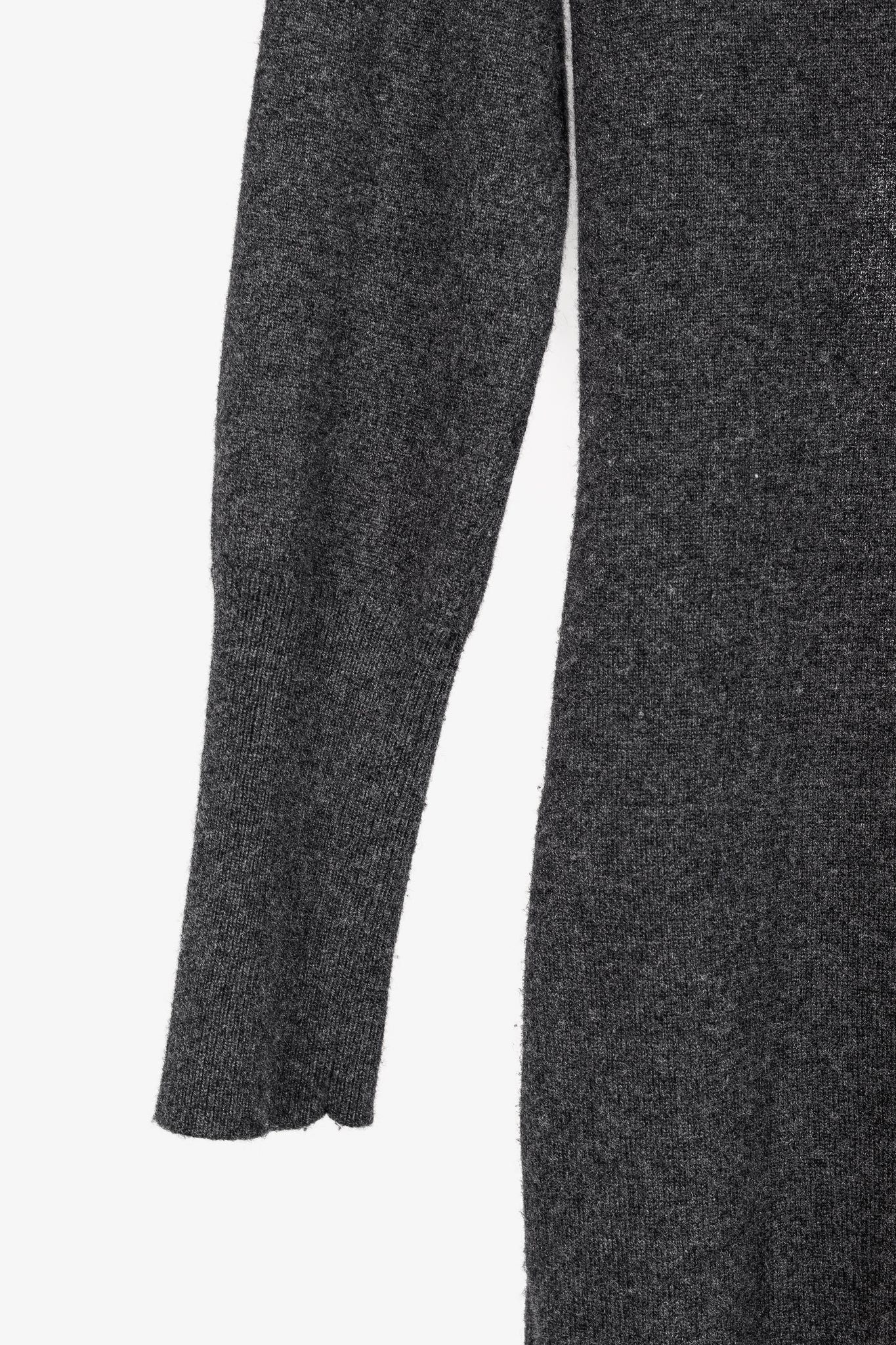 Brunello Cucinelli Grey Cashmere Buttoned V-Neck Cardigan