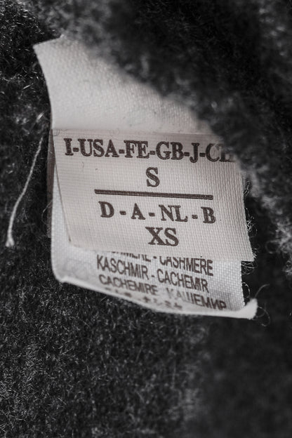 Brunello Cucinelli Grey Cashmere Buttoned V-Neck Cardigan