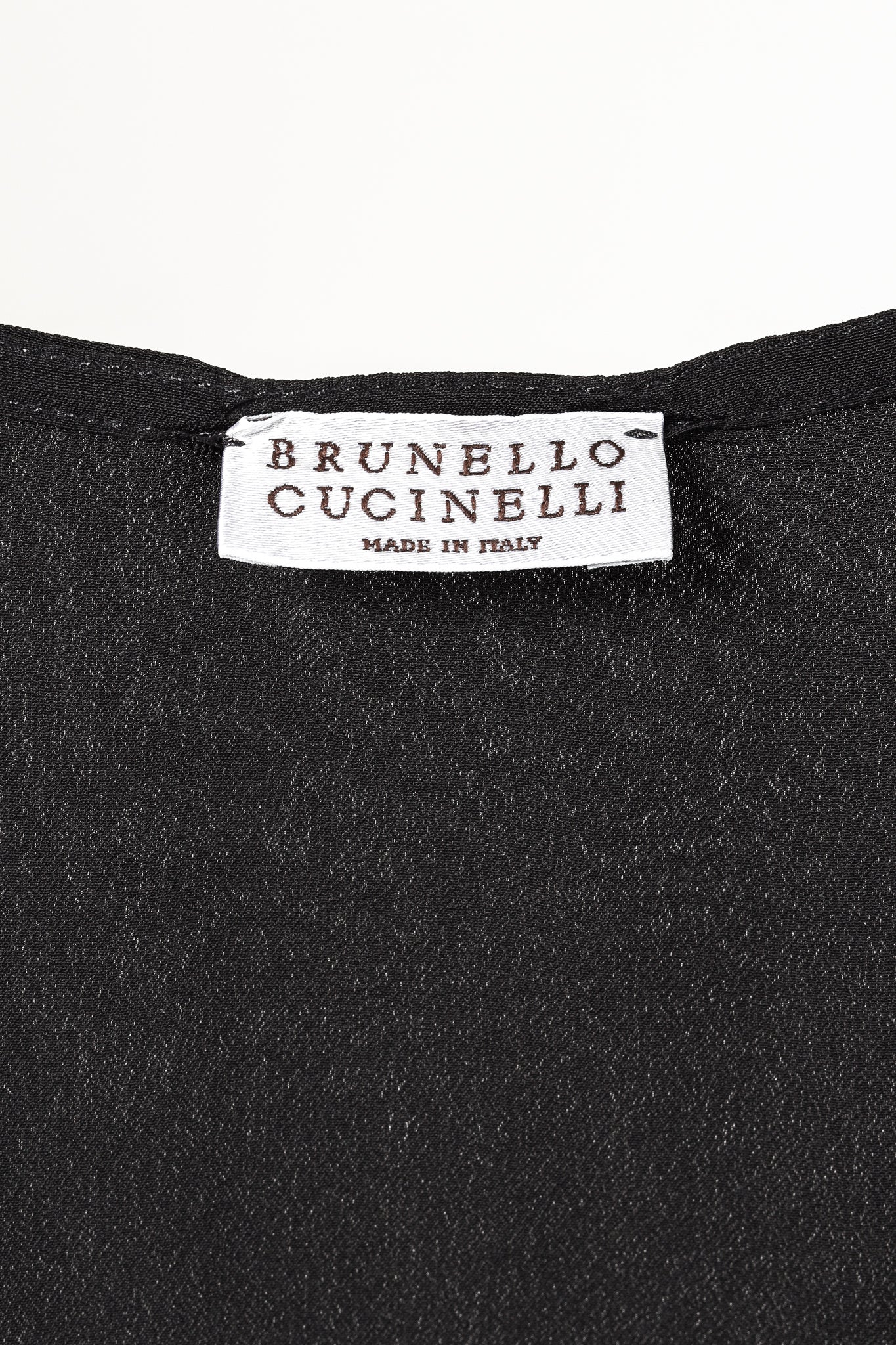 Brunello Cucinelli Dark Grey Silk-Blend Slip Dress