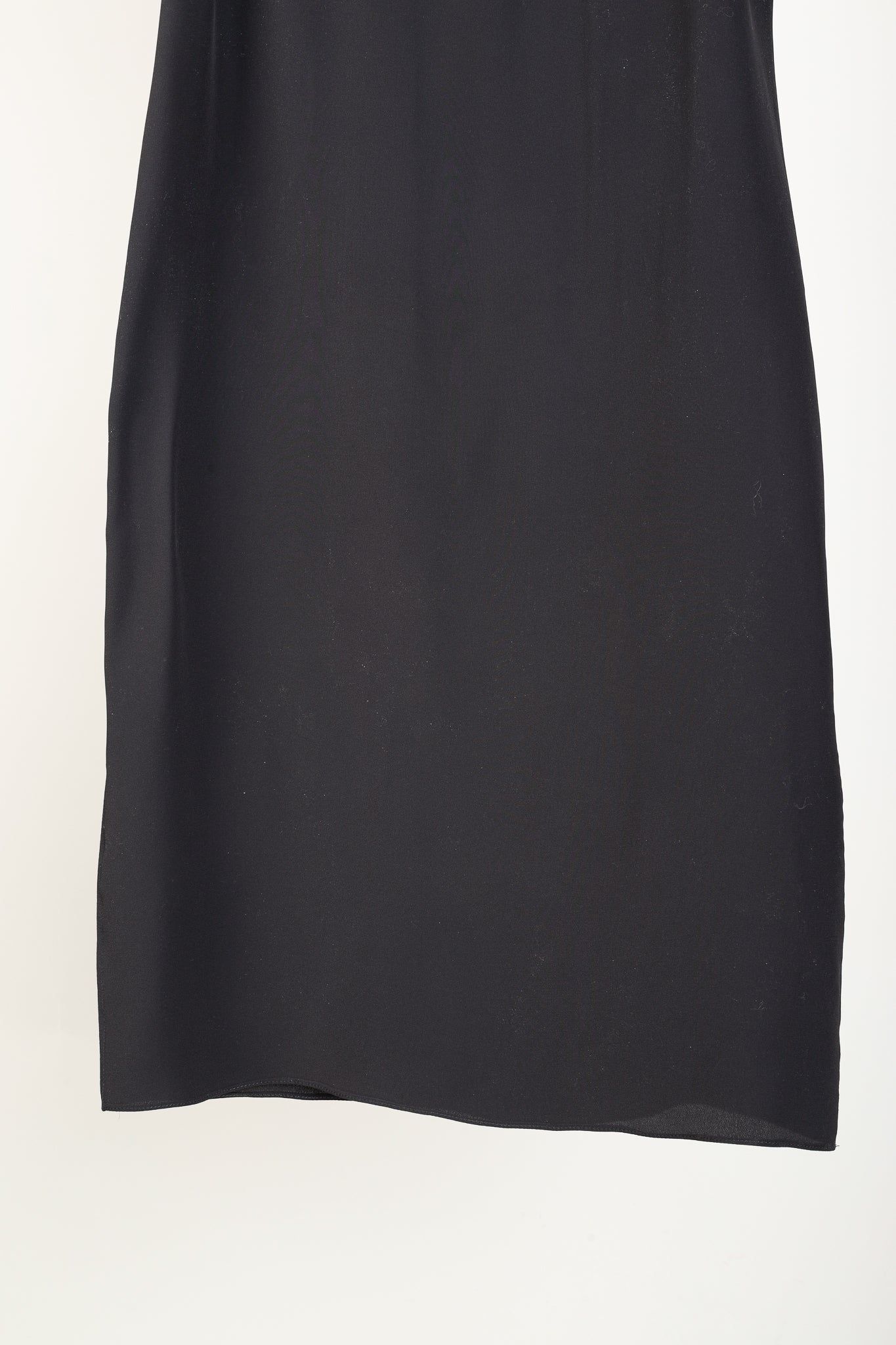 Brunello Cucinelli Dark Grey Silk-Blend Slip Dress