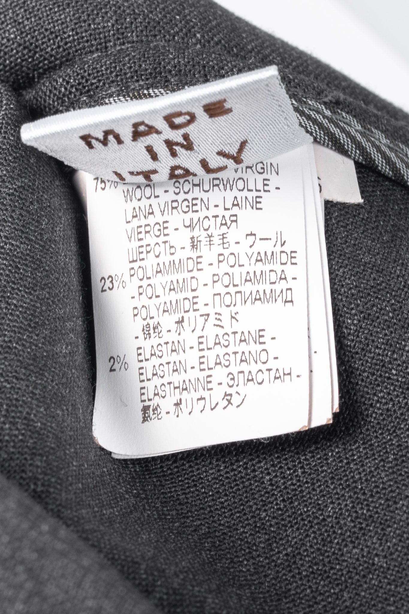 Brunello Cucinelli Anthracite Stretch-Wool Quilted Zip-Hem Trousers