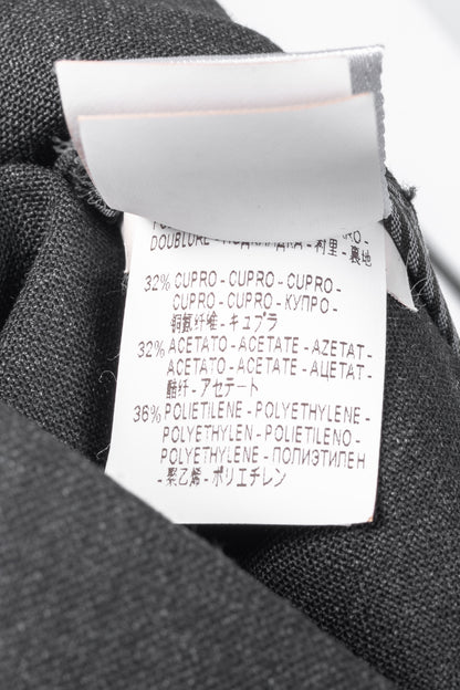 Brunello Cucinelli Anthracite Stretch-Wool Quilted Zip-Hem Trousers