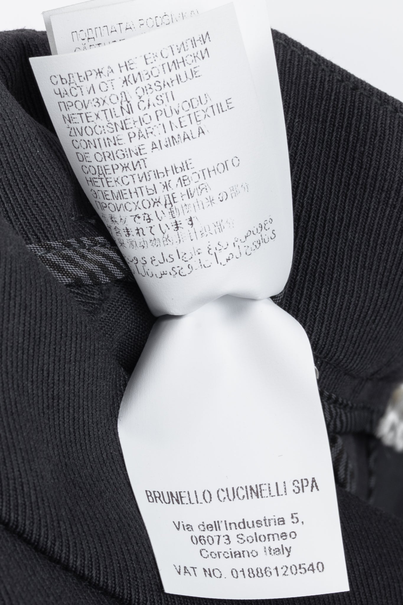 Brunello Cucinelli AW/15 Dark Grey Cotton-Twill Leggings