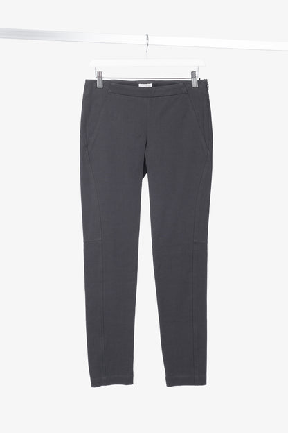 Brunello Cucinelli AW/15 Dark Grey Cotton-Twill Leggings