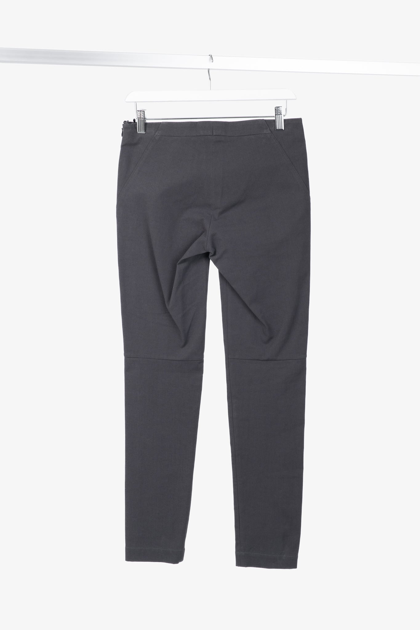 Brunello Cucinelli AW/15 Dark Grey Cotton-Twill Leggings