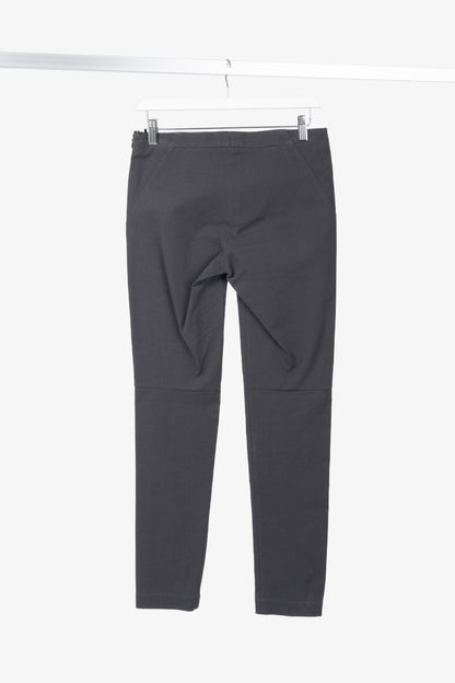 Brunello Cucinelli AW/15 Dark Grey Cotton-Twill Leggings