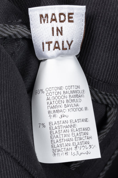 Brunello Cucinelli AW/15 Dark Grey Cotton-Twill Leggings