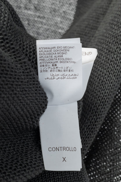 Brunello Cucinelli SS/16 Grey Monili-Cuff Cotton-Knit Cardigan