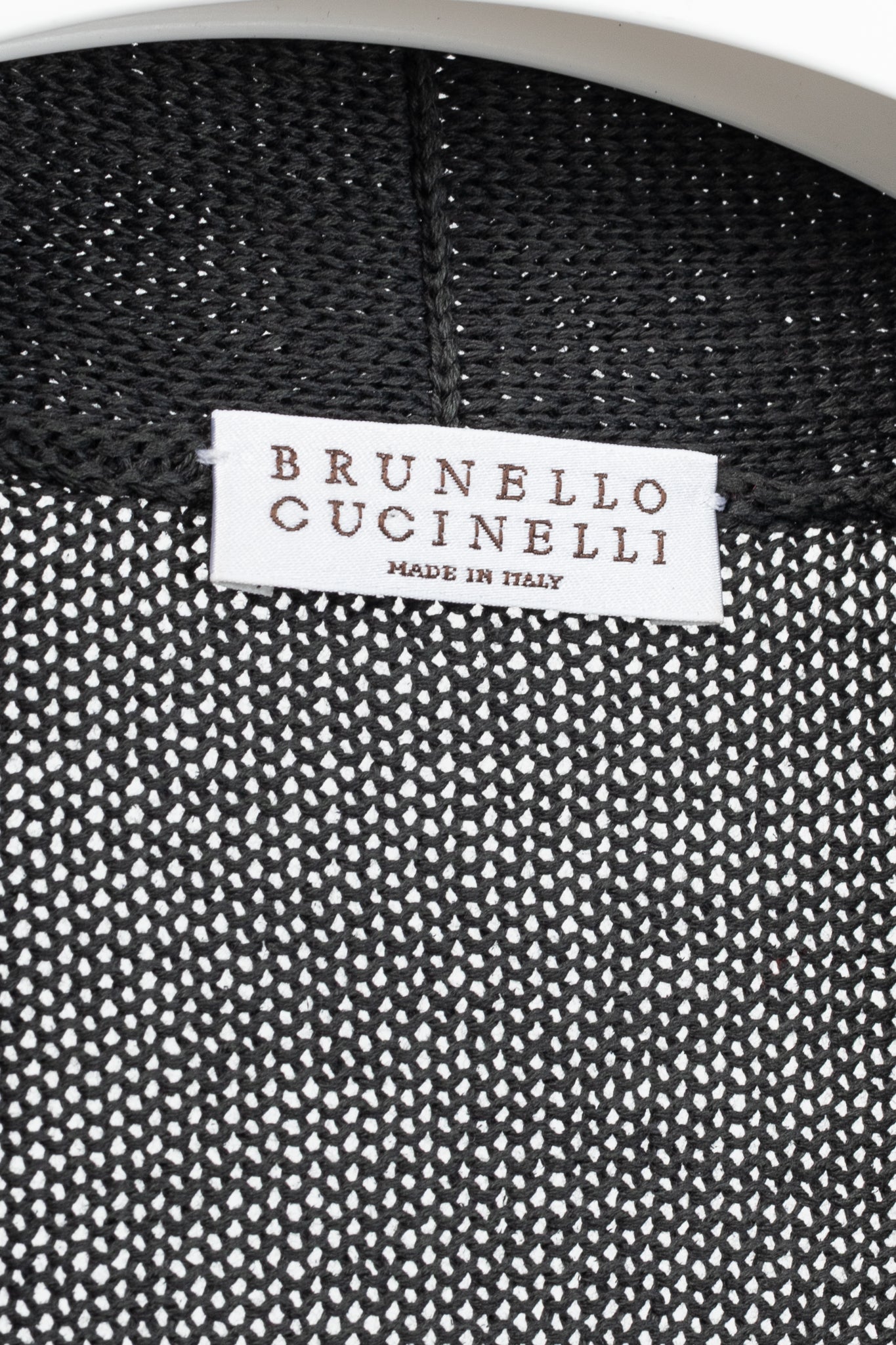 Brunello Cucinelli SS/16 Grey Monili-Cuff Cotton-Knit Cardigan