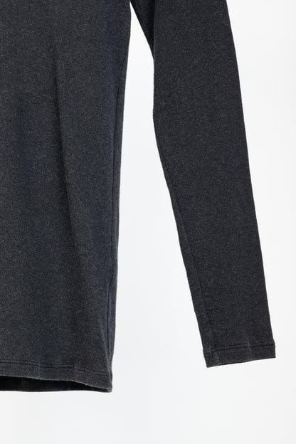 Brunello Cucinelli Grey Cotton-Knit Monili-Bead Pullover