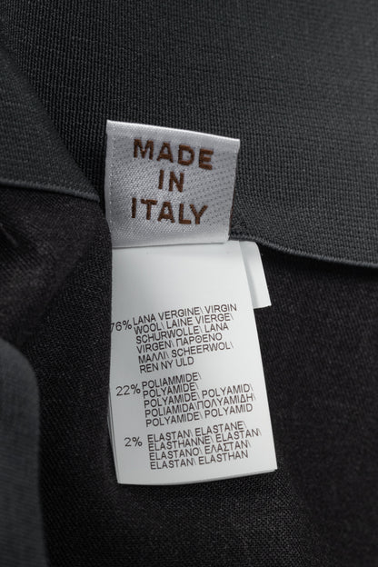 Brunello Cucinelli SS/21 Grey Wool-Blend Monili-Bead Trousers
