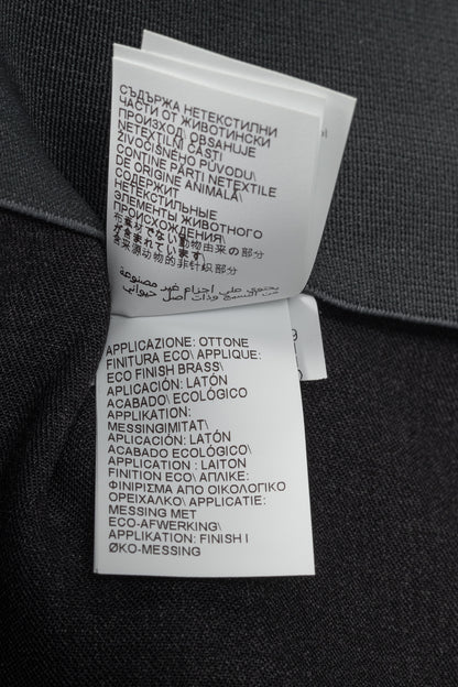 Brunello Cucinelli SS/21 Grey Wool-Blend Monili-Bead Trousers