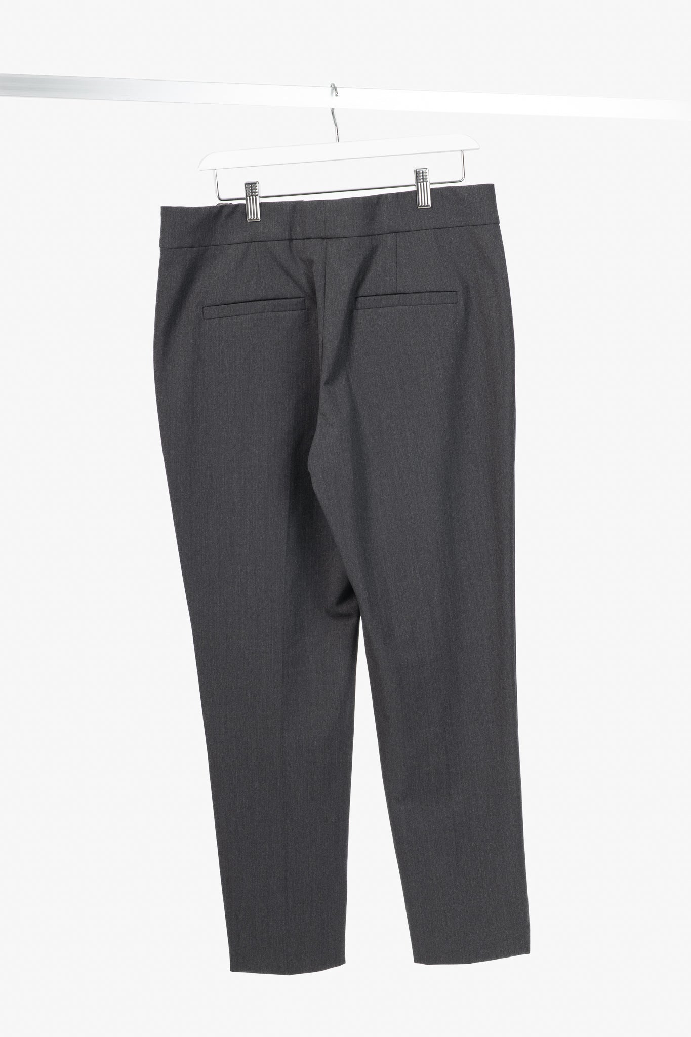Brunello Cucinelli SS/21 Grey Wool-Blend Monili-Bead Trousers